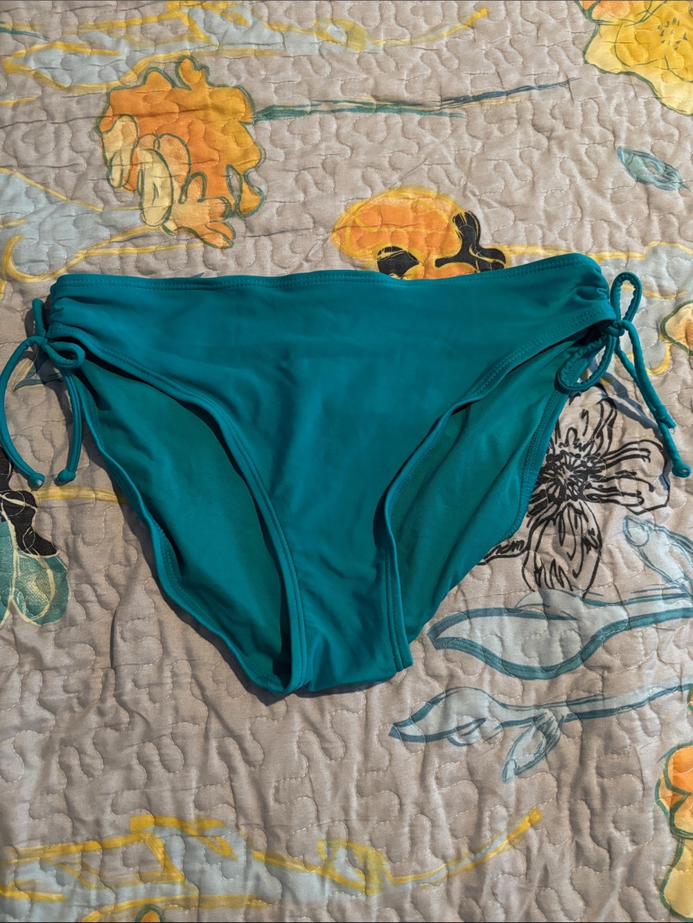 Women’s Teal Tie-Side Swim Bottoms